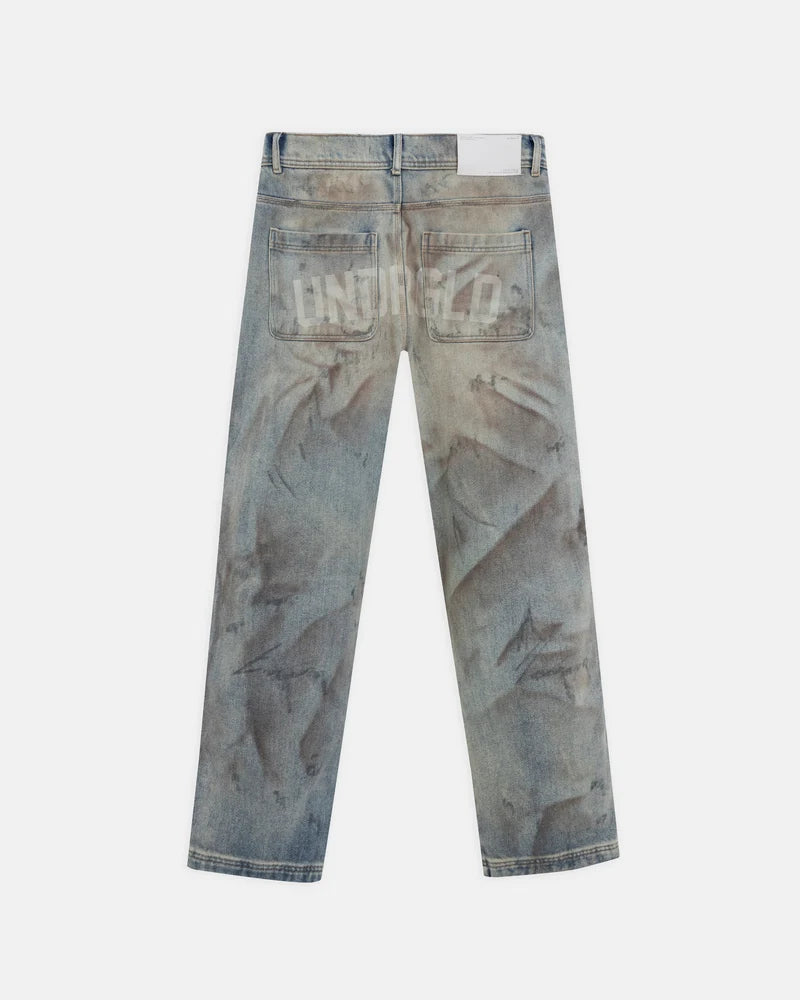 CAPSULE UNDRGLD WIDE JEANS - DIRTY BLUE