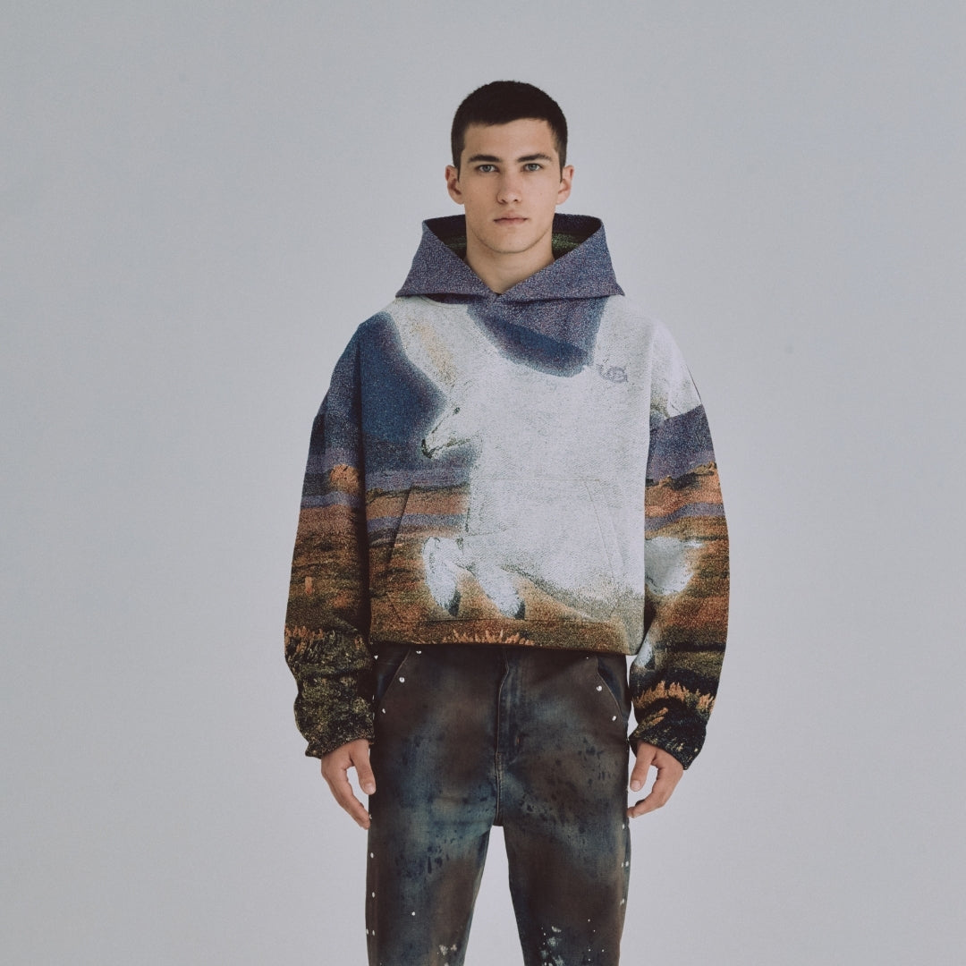 94' SKYBORN KNIT HOODIE SKYBORN PATTERN