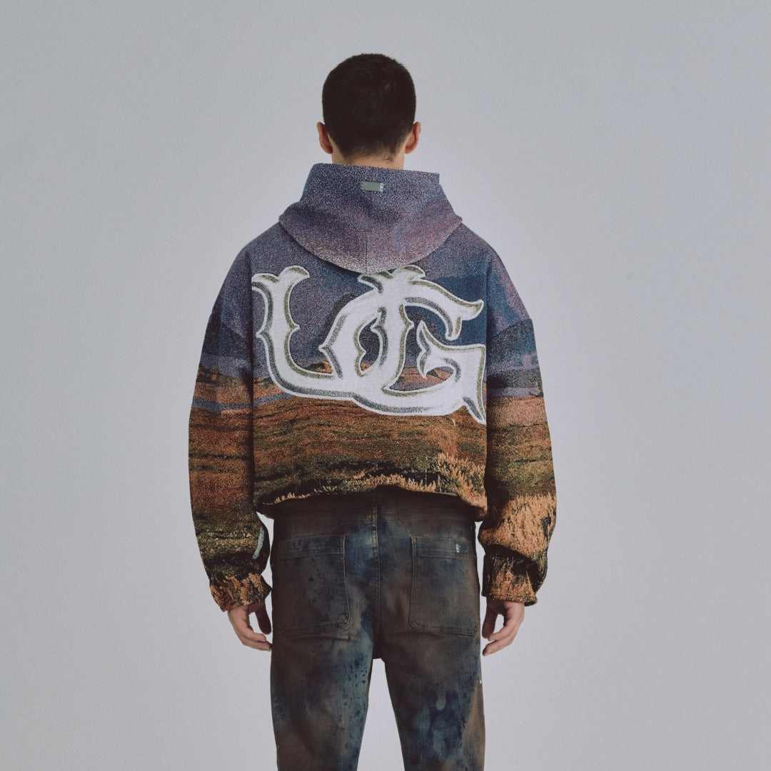 94' SKYBORN KNIT HOODIE SKYBORN PATTERN
