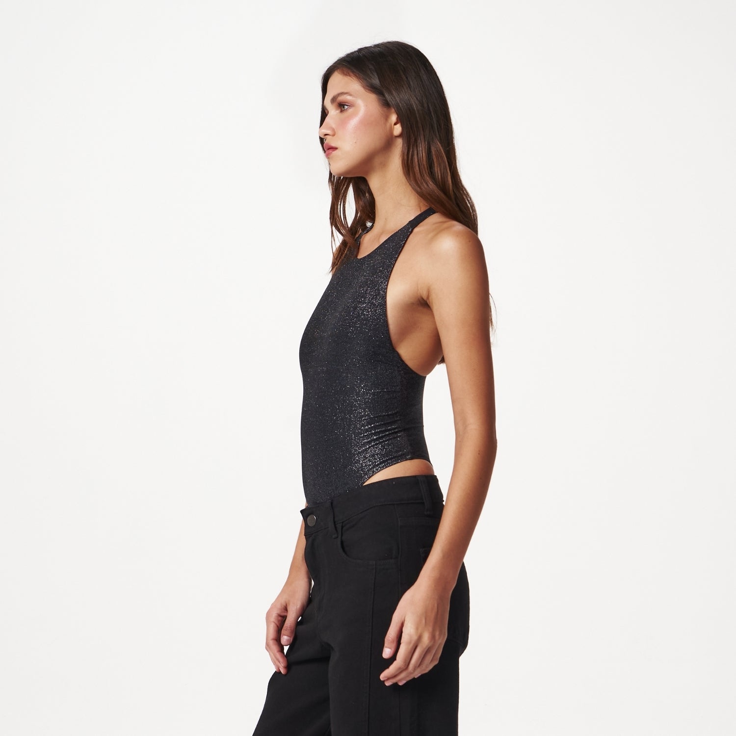 ABOUT TOMORROW BLACK BODYSUIT