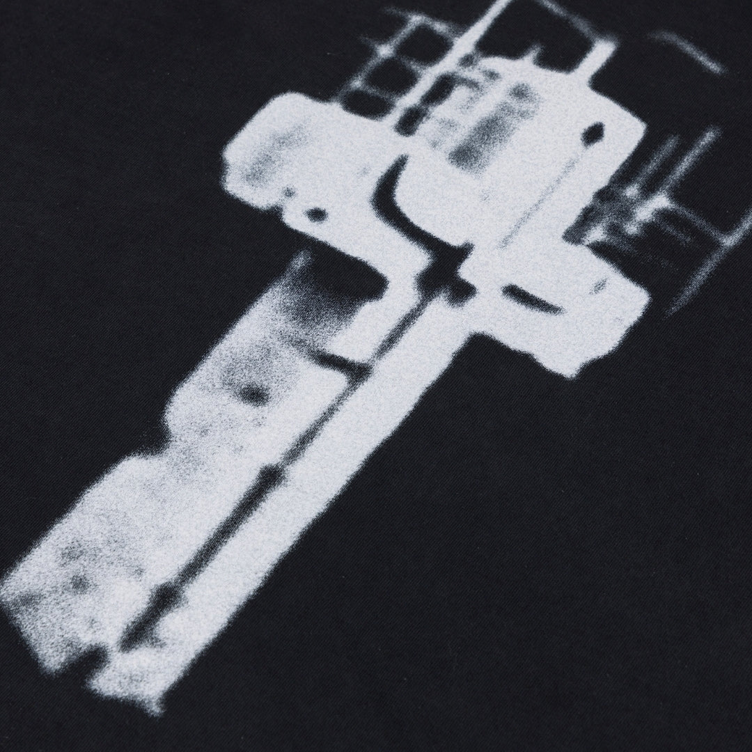 ACT 1 CROSS T-SHIRT VINTAGE - BLACK