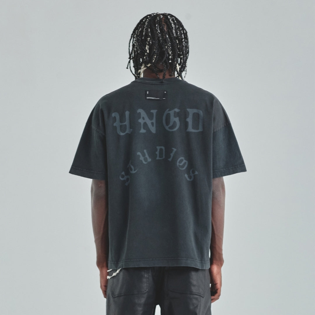 ACT 1 CROSS T-SHIRT VINTAGE - BLACK