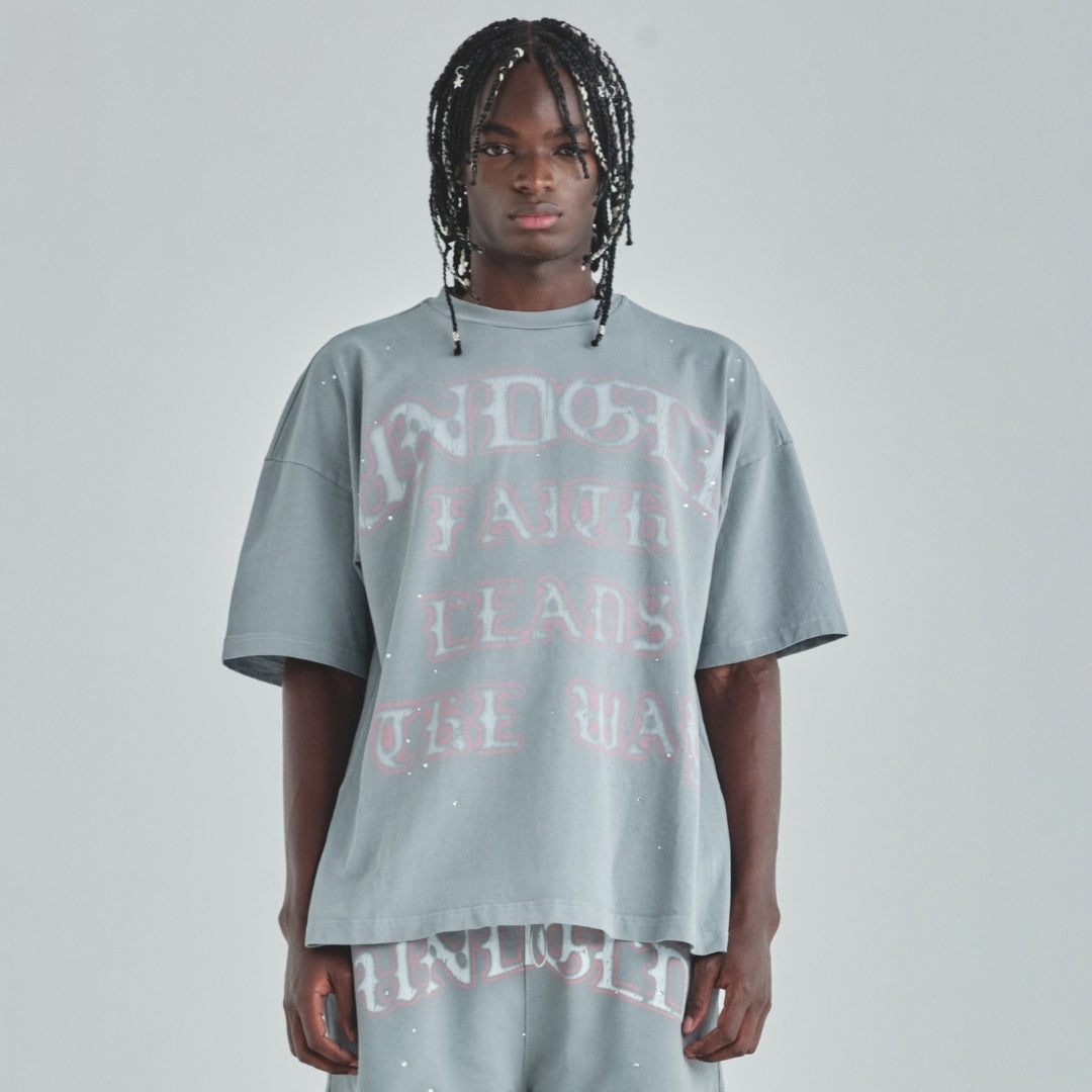 ACT 1 FAITH T-SHIRT - LIGHT GRAY