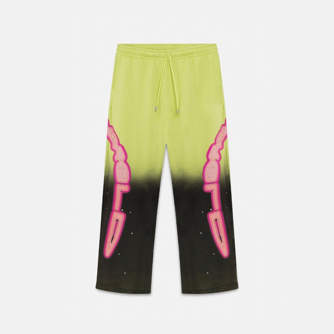 ACT 1 NEON STRAIGHTPANTS - FADED GREEN