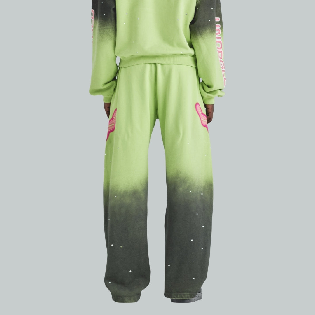ACT 1 NEON STRAIGHTPANTS - FADED GREEN