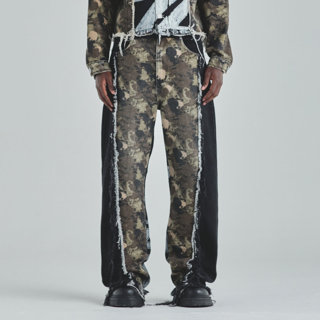 ACT 1 RACER DOUBLE WIDE JEAN - DARK CAMMO