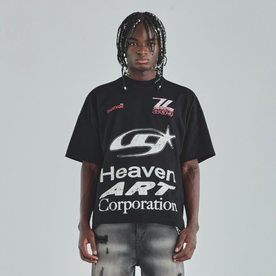 ACT 1 RACER T-SHIRT - BLACK