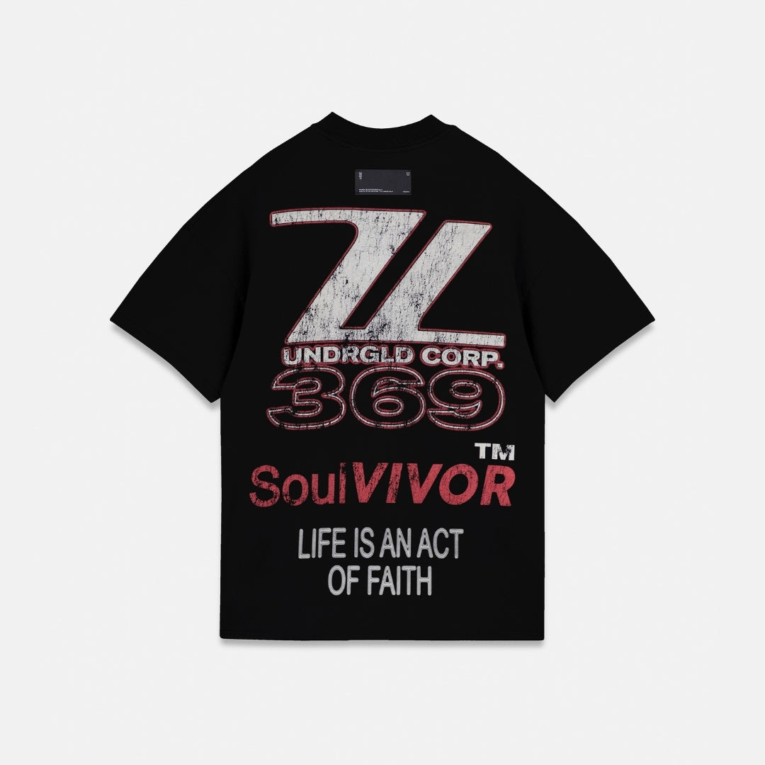 ACT 1 RACER T-SHIRT - BLACK