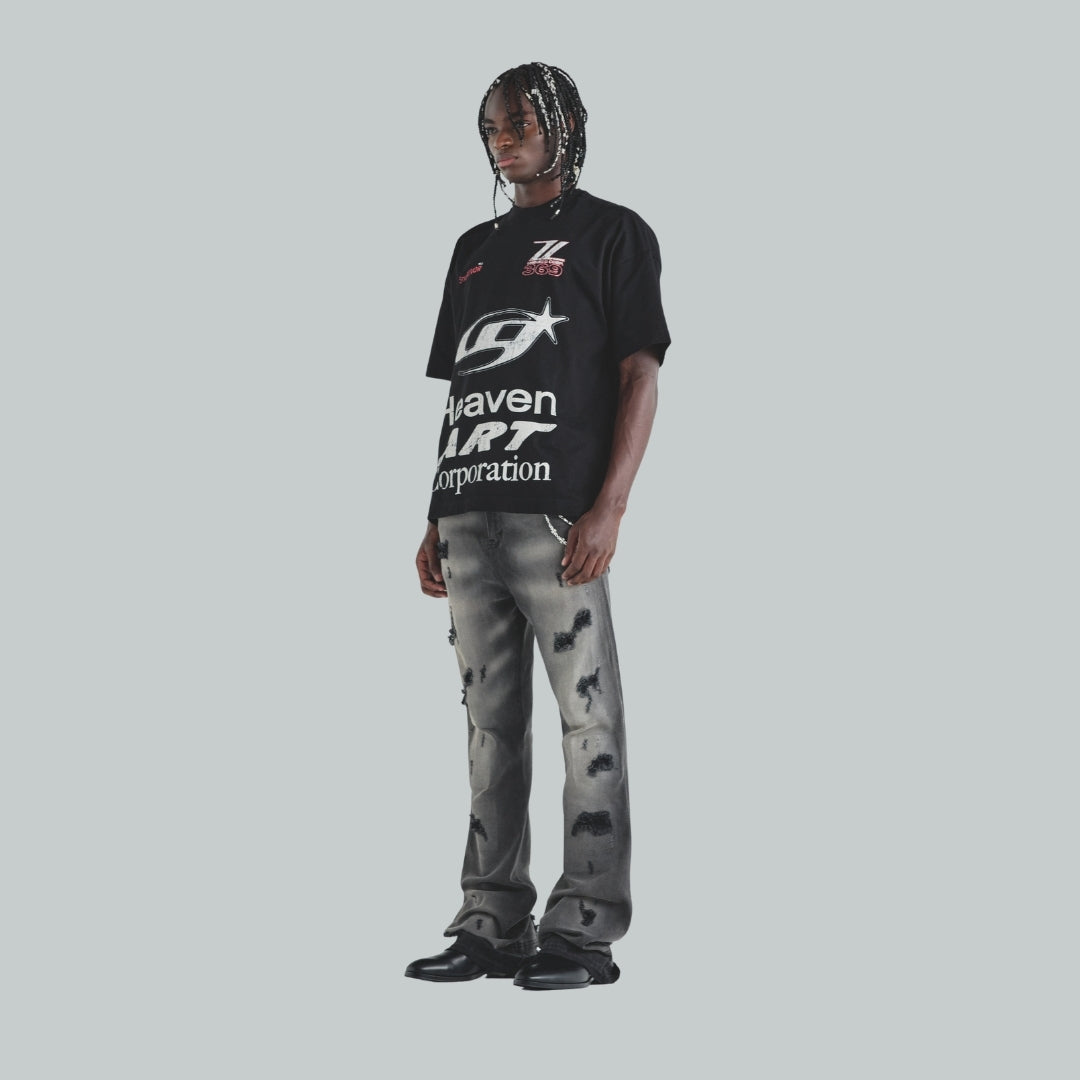 ACT 1 RACER T-SHIRT - BLACK