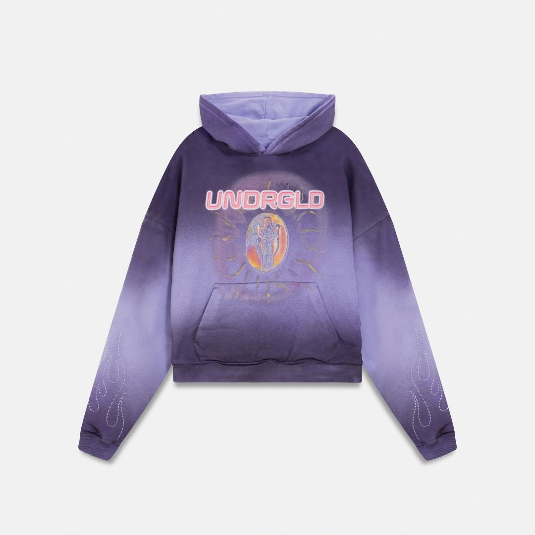 ACT 1 RADIANT BOXY FIT HOODIE - FADED PURPLE