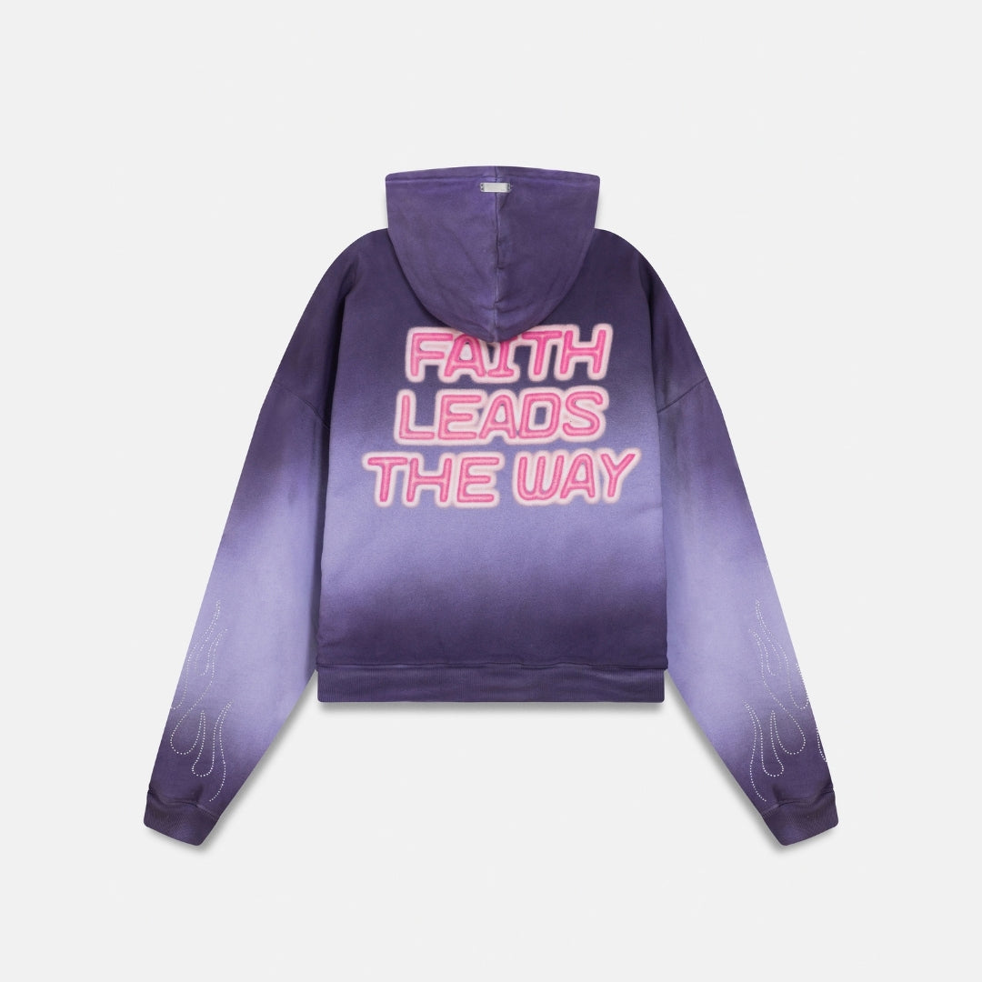 ACT 1 RADIANT BOXY FIT HOODIE - FADED PURPLE