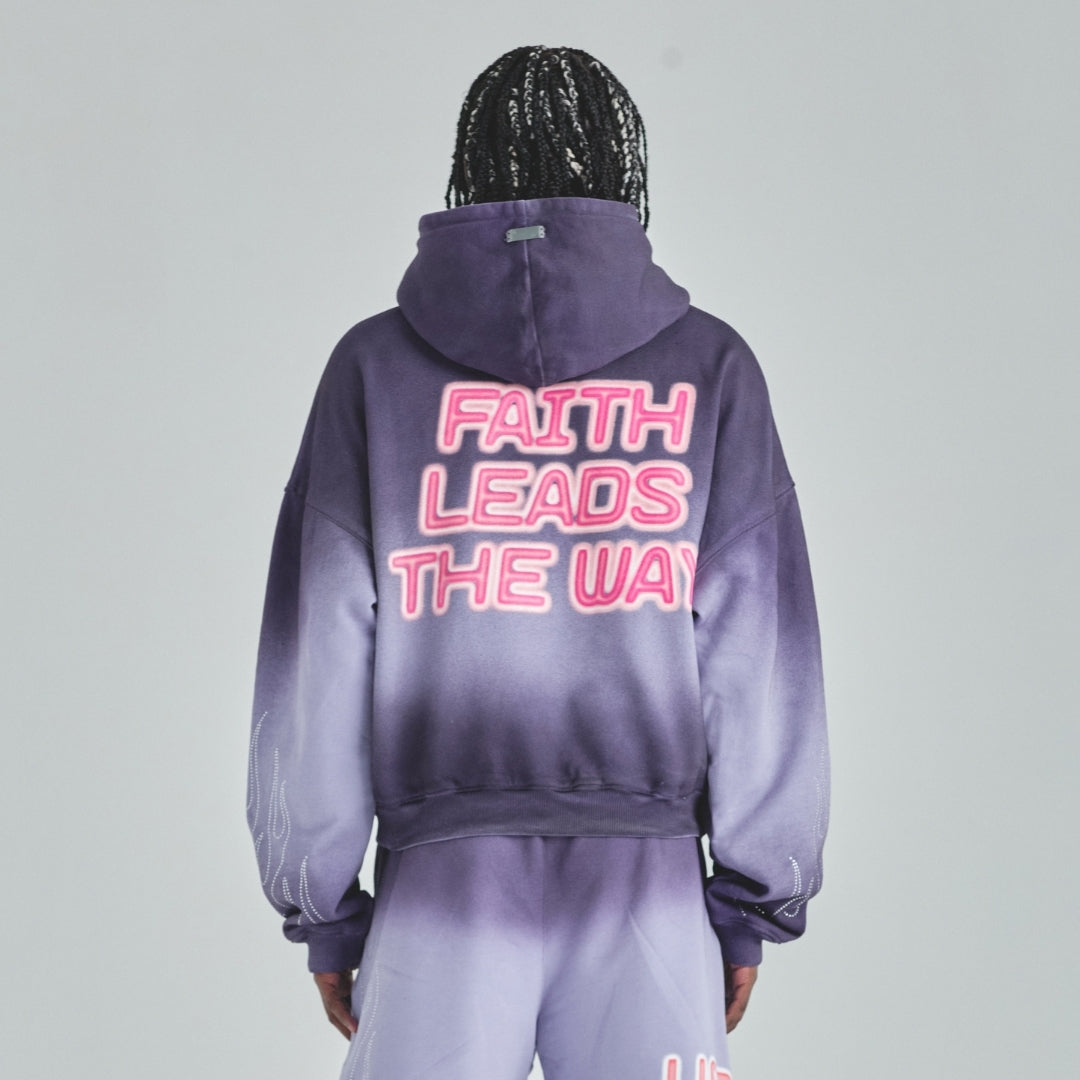 ACT 1 RADIANT BOXY FIT HOODIE - FADED PURPLE