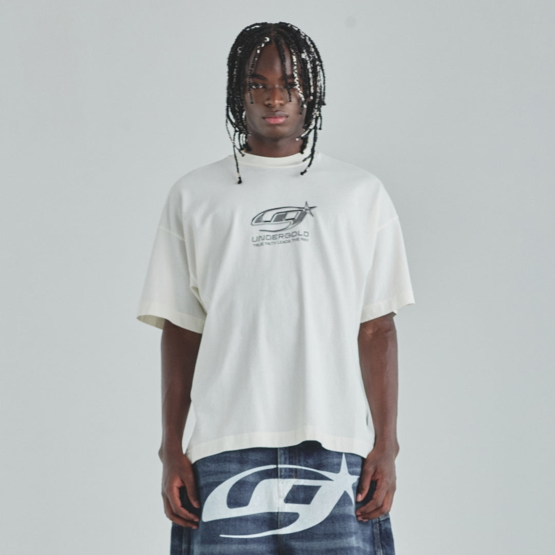 ACT 1 STAR T-SHIRT - WHITE