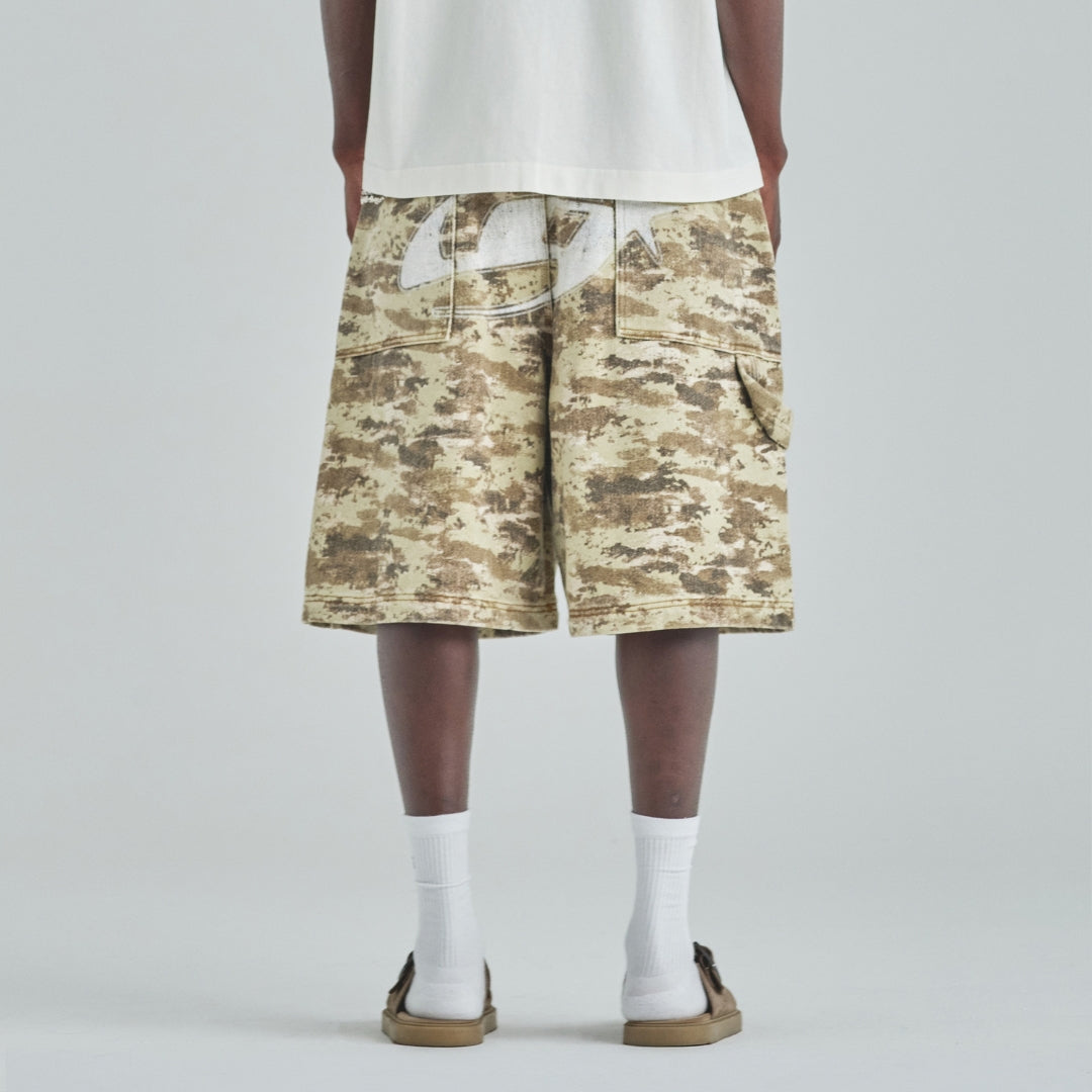 ACT 1 UG STAR DENIM JORTS - LIGHT CAMMO