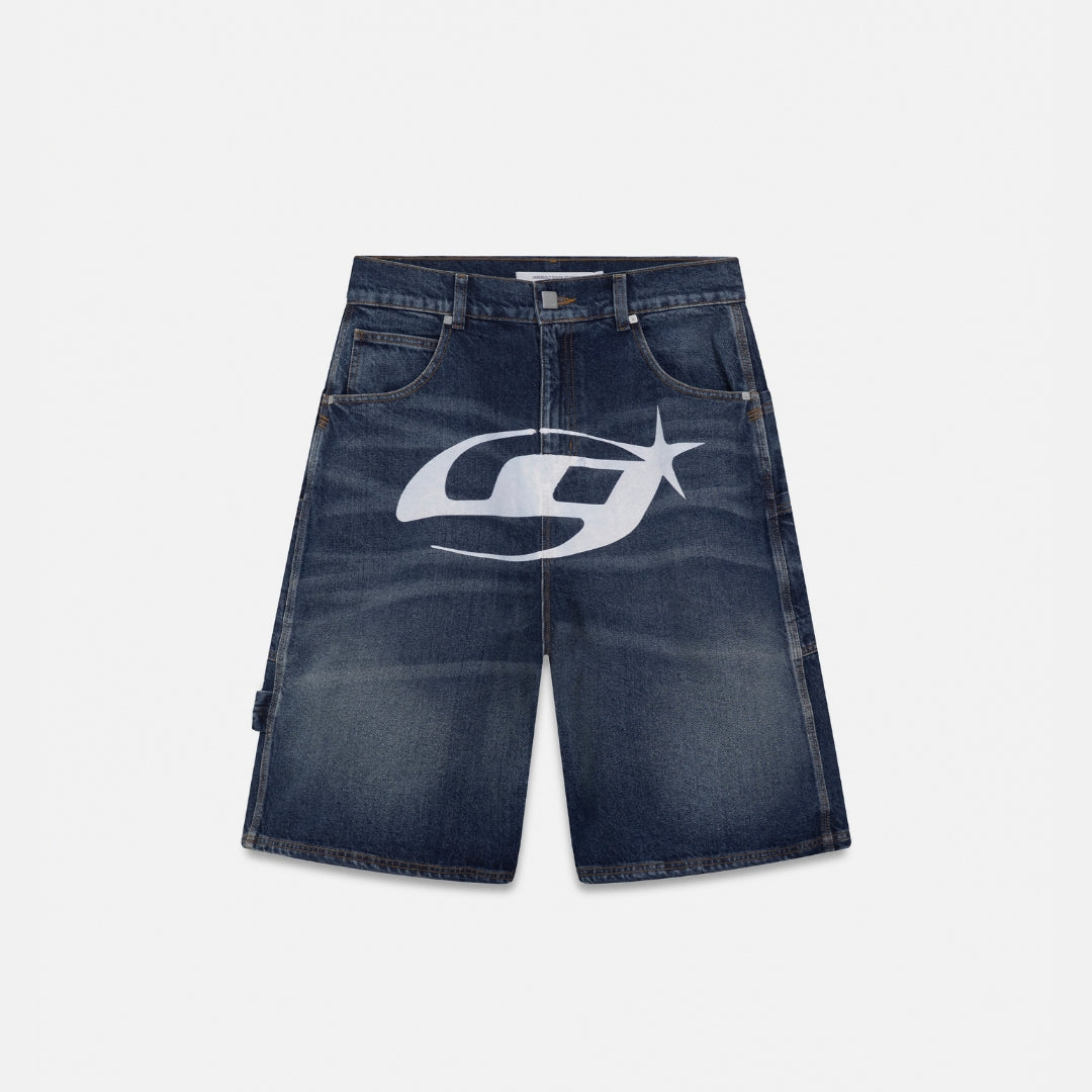 ACT 1 UG STAR DENIM JORTS - MEDIUM BLUE