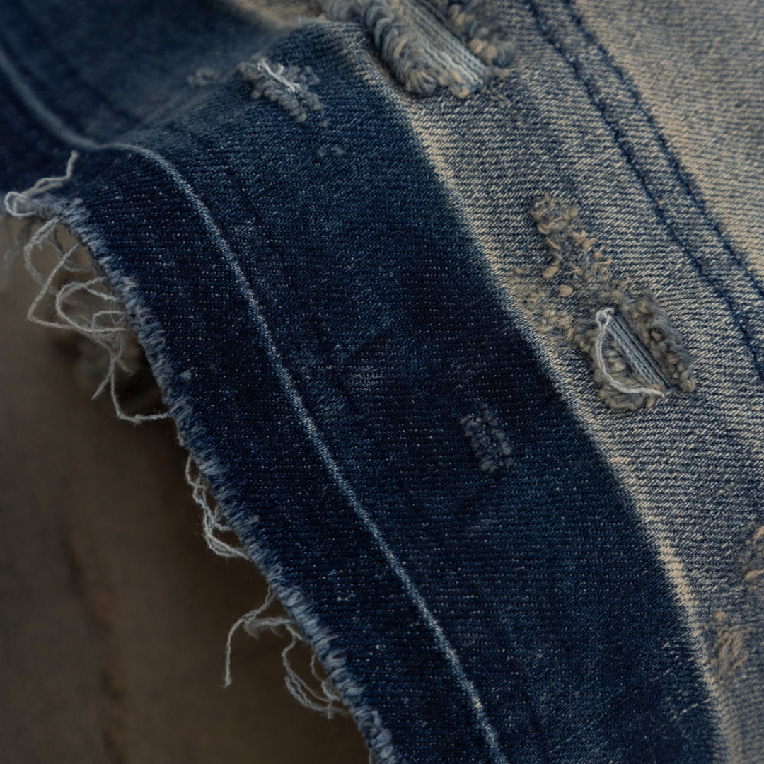 ACT 1 UG STAR RIPPED FLARE JEAN - LIGHT BLUE