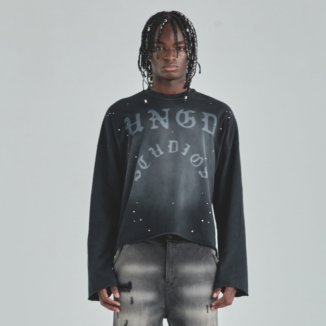 ACT 1 UNDGD LS T-SHIRT - BURNT BLACK