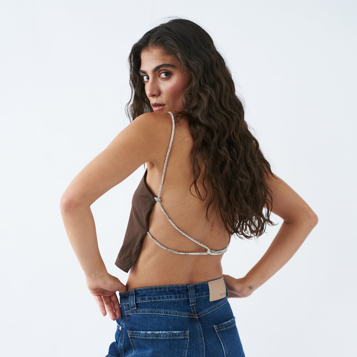 ATENEA TOP BROWN