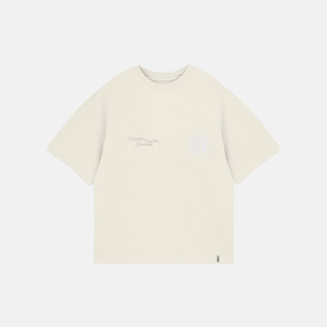 BASICS ONLY FOR DREAMERS BOXY FIT T-SHIRT - BONE