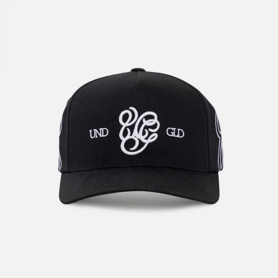 BASICS UG MONOGRAM HIGH CROWN CAP - BLACK