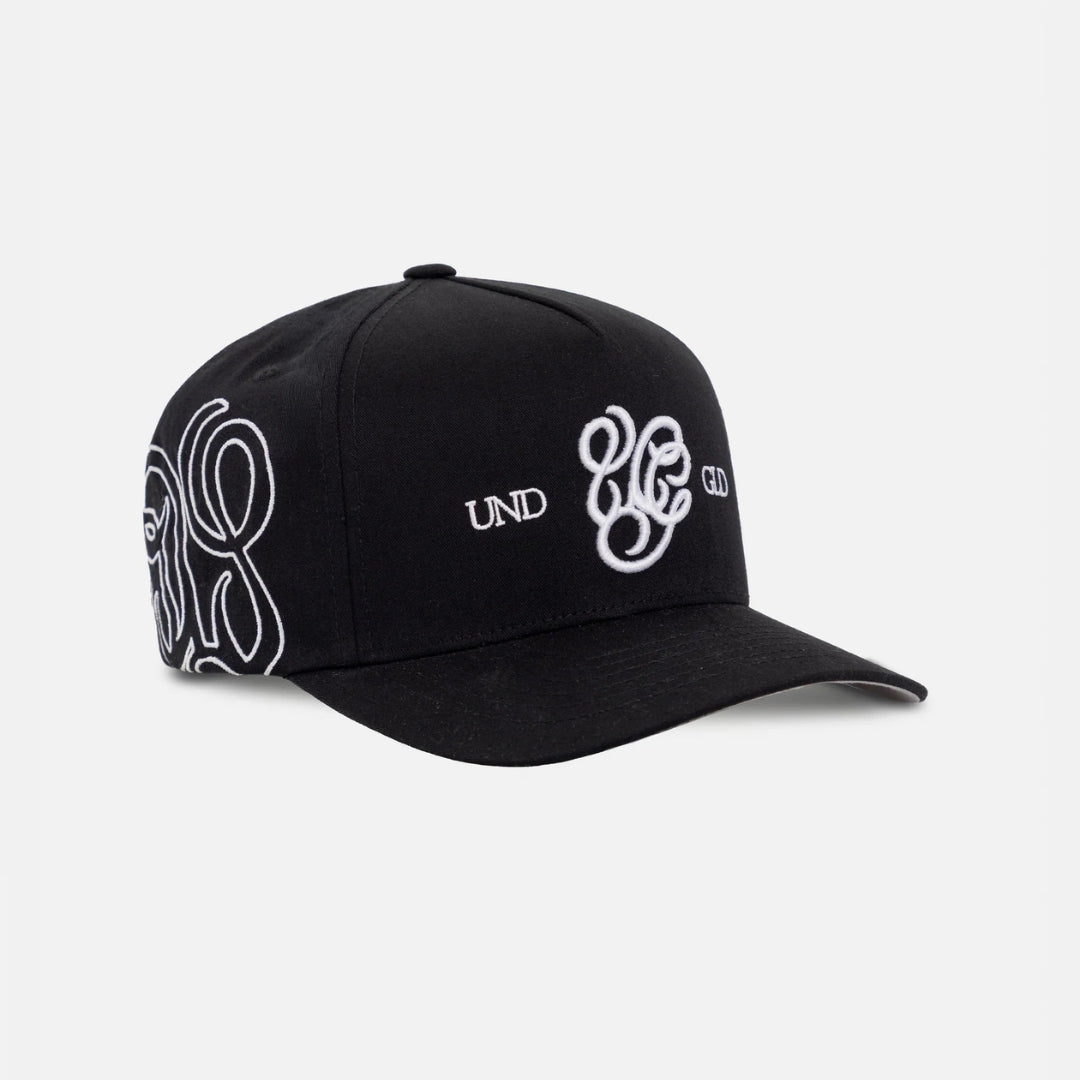 BASICS UG MONOGRAM HIGH CROWN CAP - BLACK