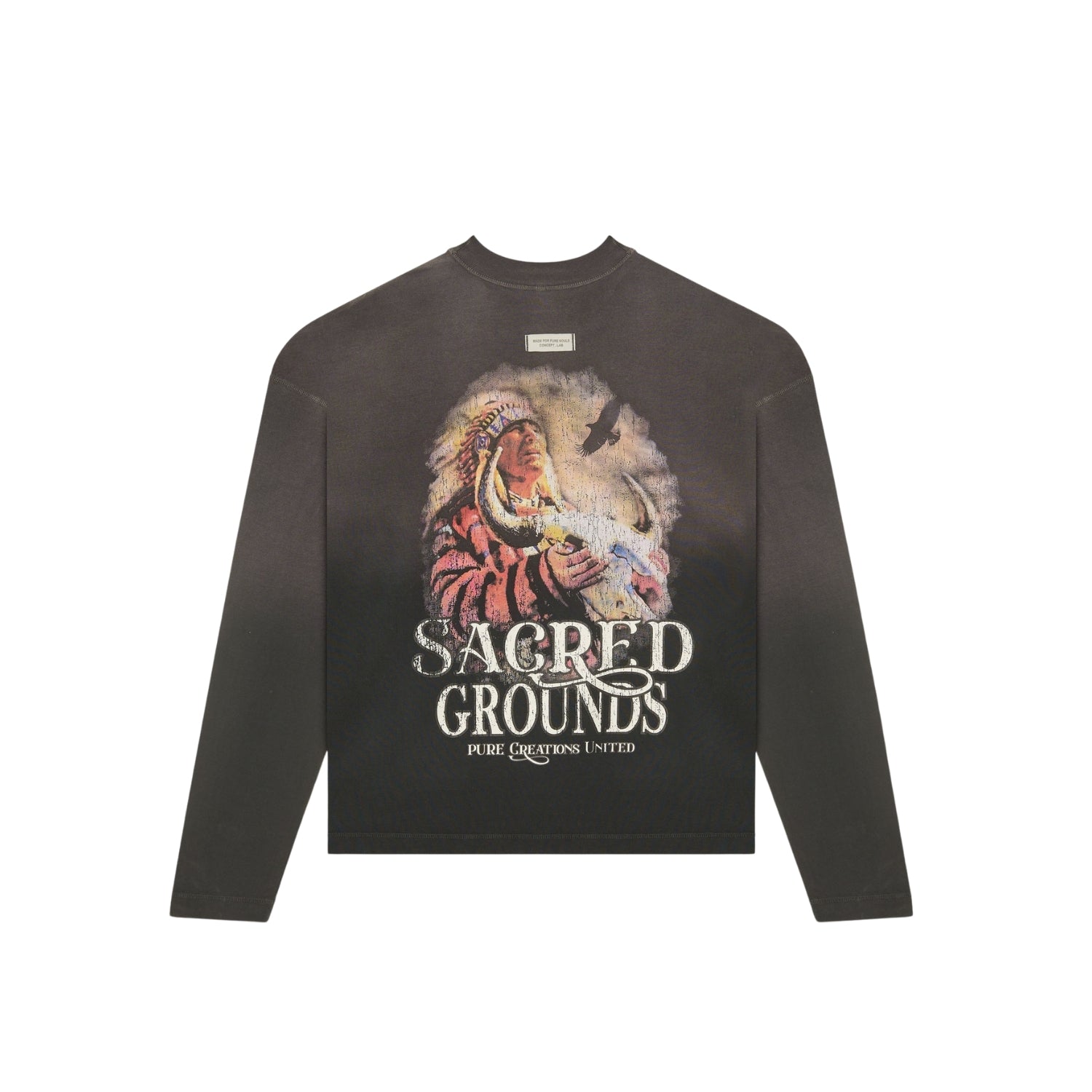 BEFORE THE WEST LONG SLEEVE BLACK T-SHIRT