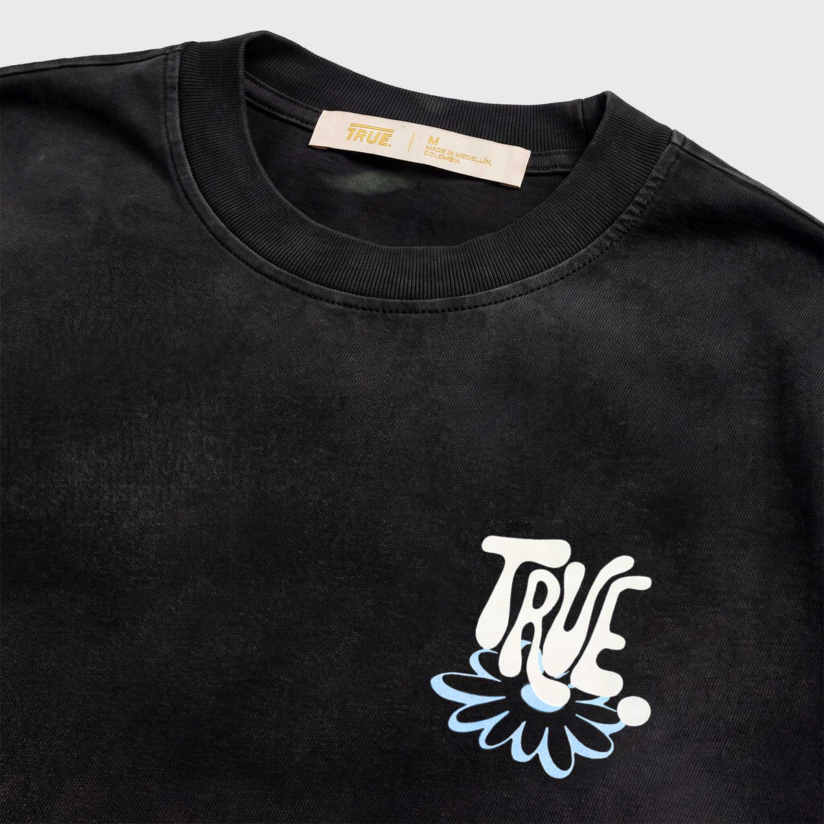 BLOOM BOXY T-SHIRT - WASHED BLACK
