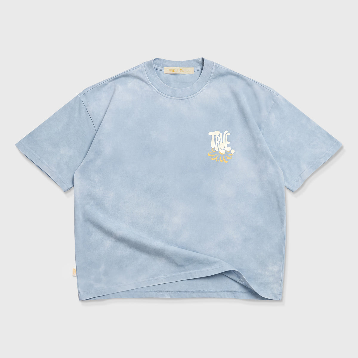 BLOOM BOXY T-SHIRT - WASHED BLUE