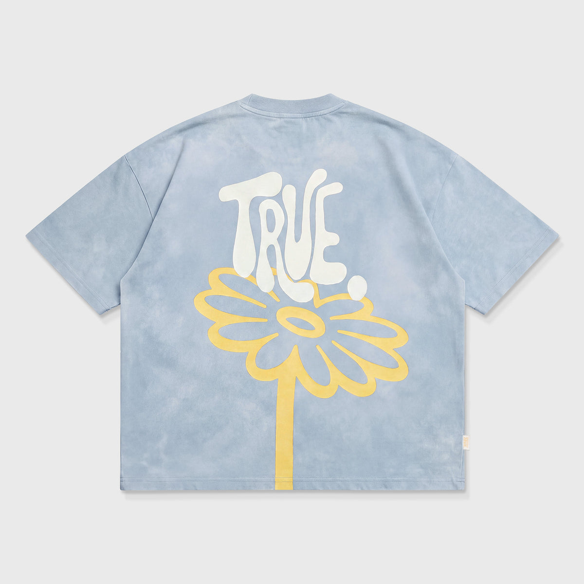 BLOOM BOXY T-SHIRT - WASHED BLUE