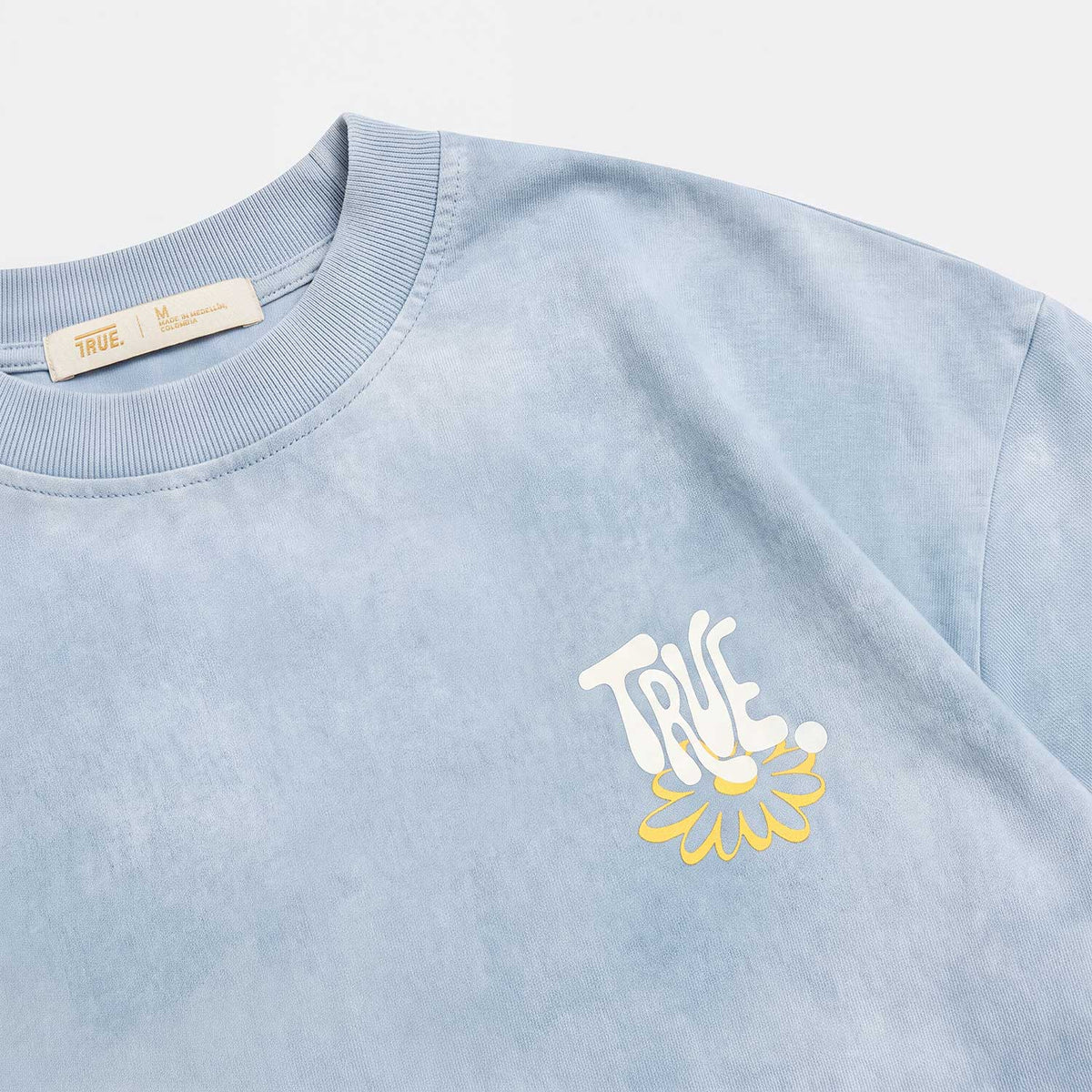 BLOOM BOXY T-SHIRT - WASHED BLUE
