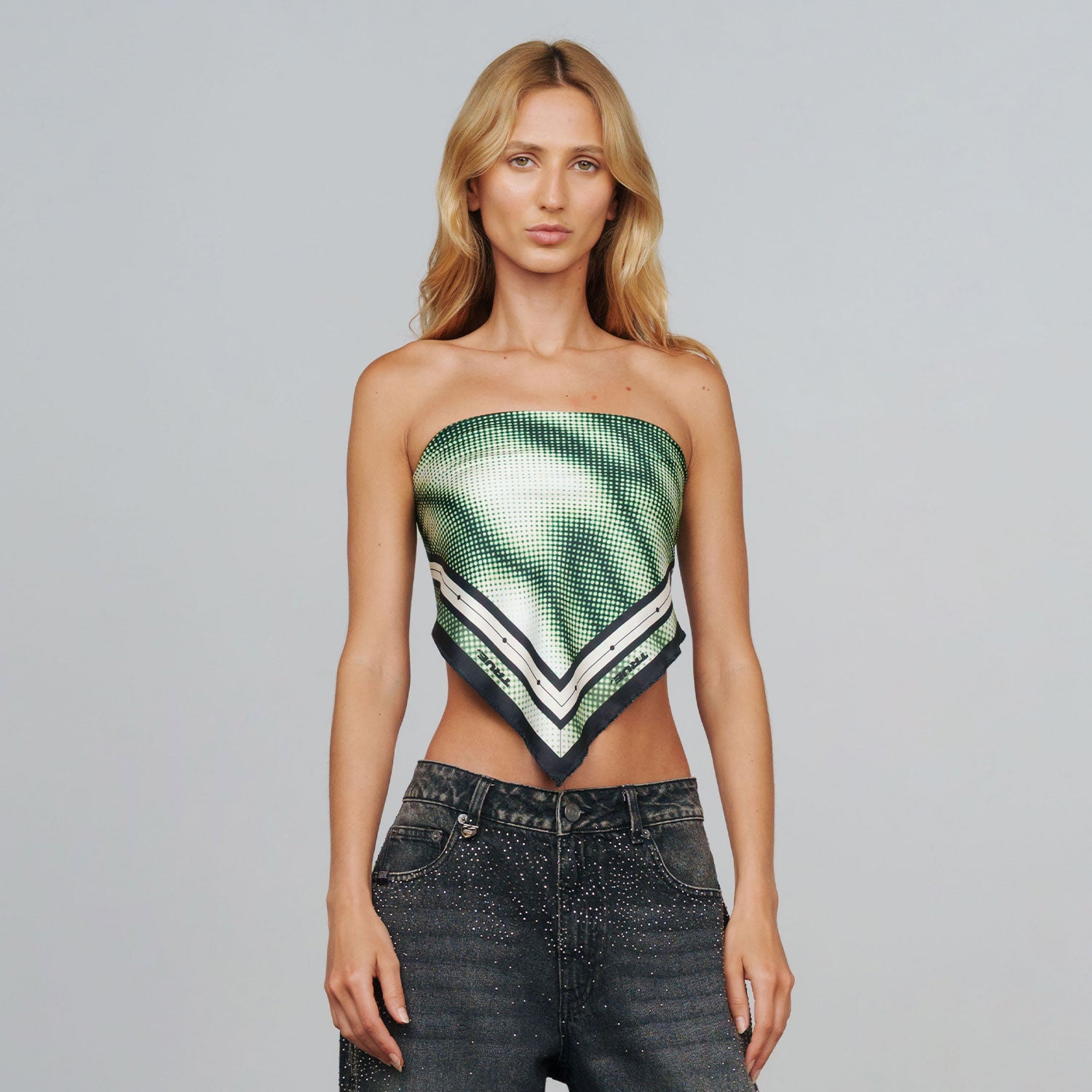 BLURRED BANDANA - GREEN