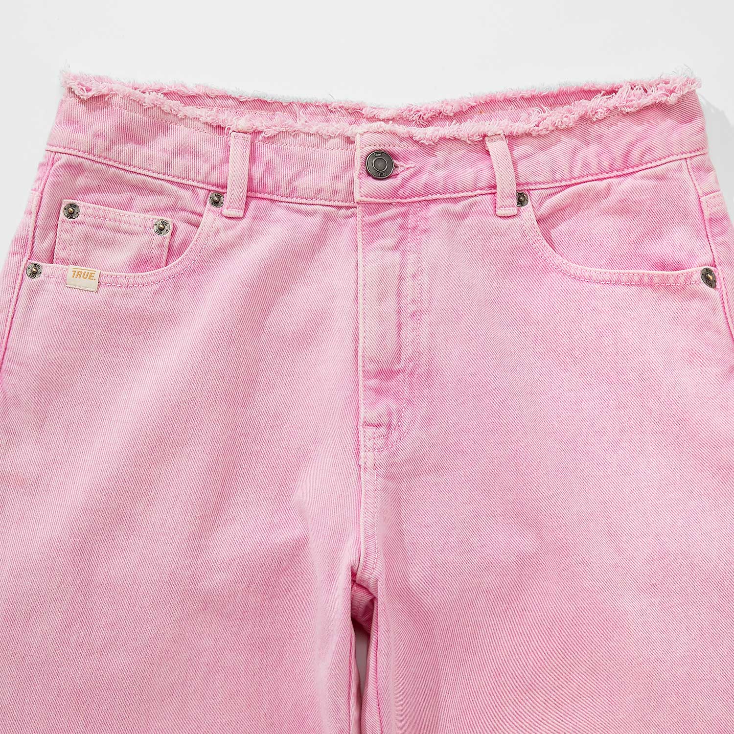 BLUSH MID-RISE PANTS - PINK