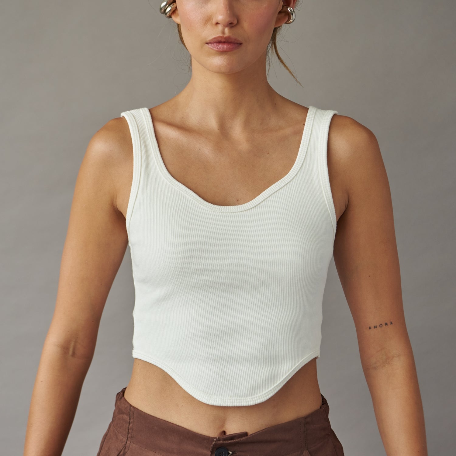 CORSET TOP IVORY
