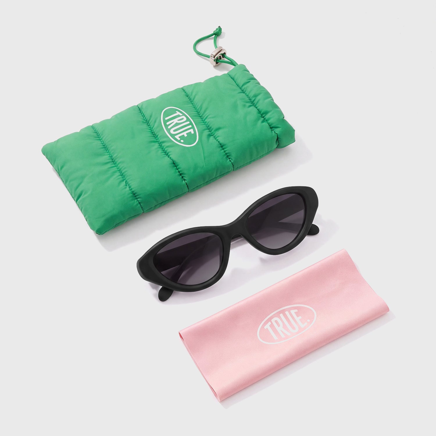 CAT-EYE SUNGLASSES - BLACK