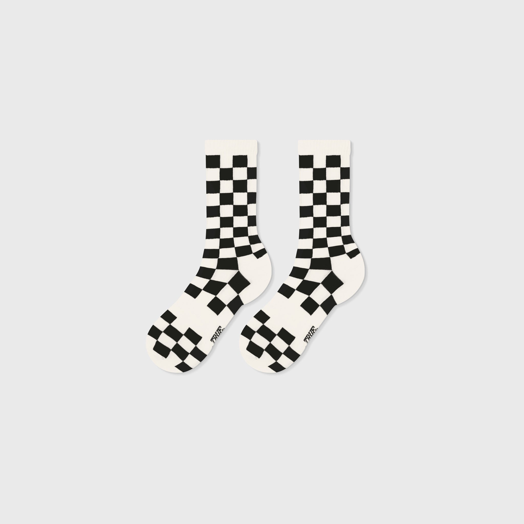 CHECKERED SOCKS - BLACK