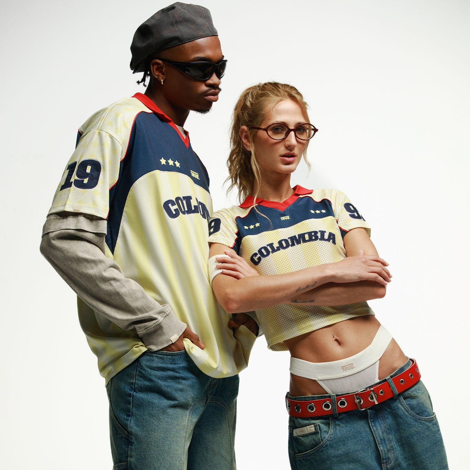 COLOMBIA OVERSIZED POLO T-SHIRT - BUTTER YELLOW