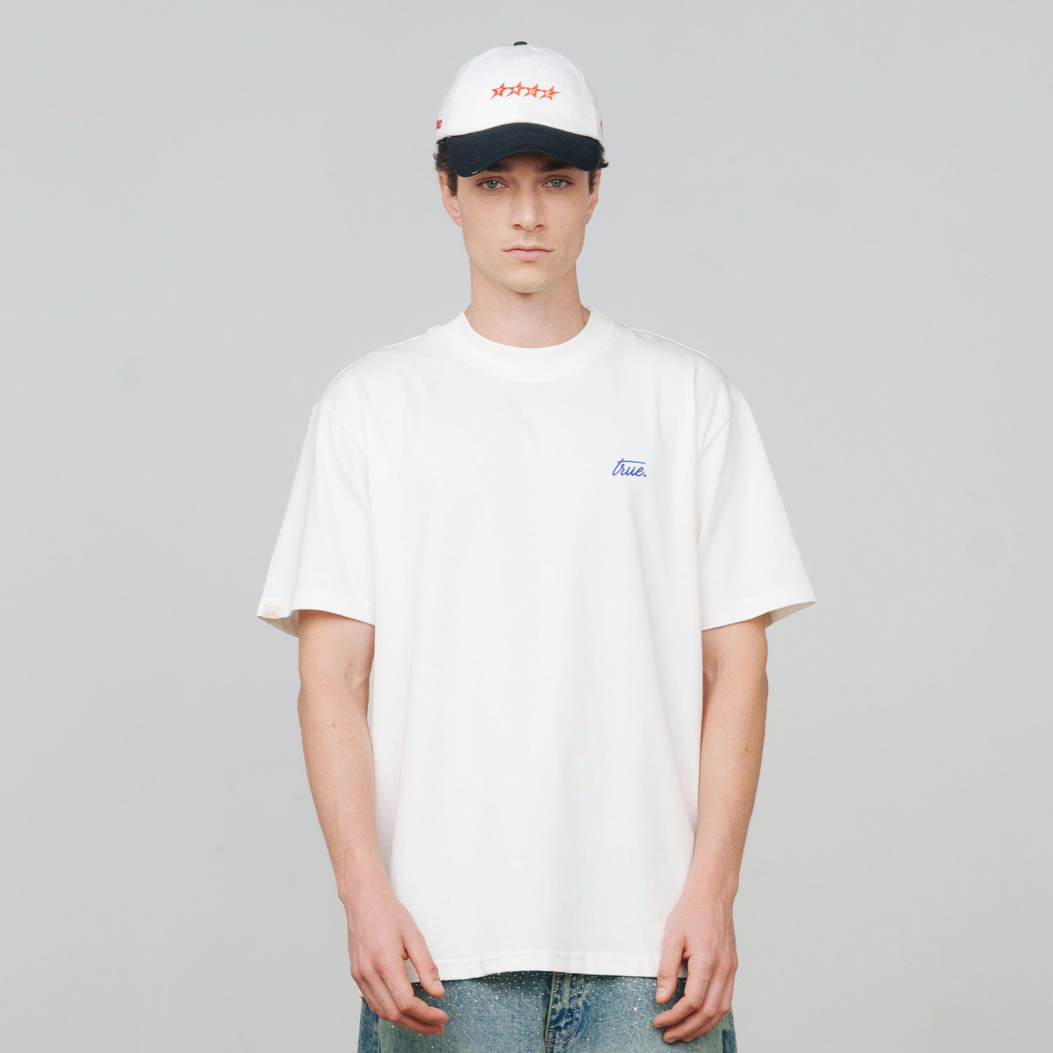 CURSIVE LOGO T-SHIRT - CREAM