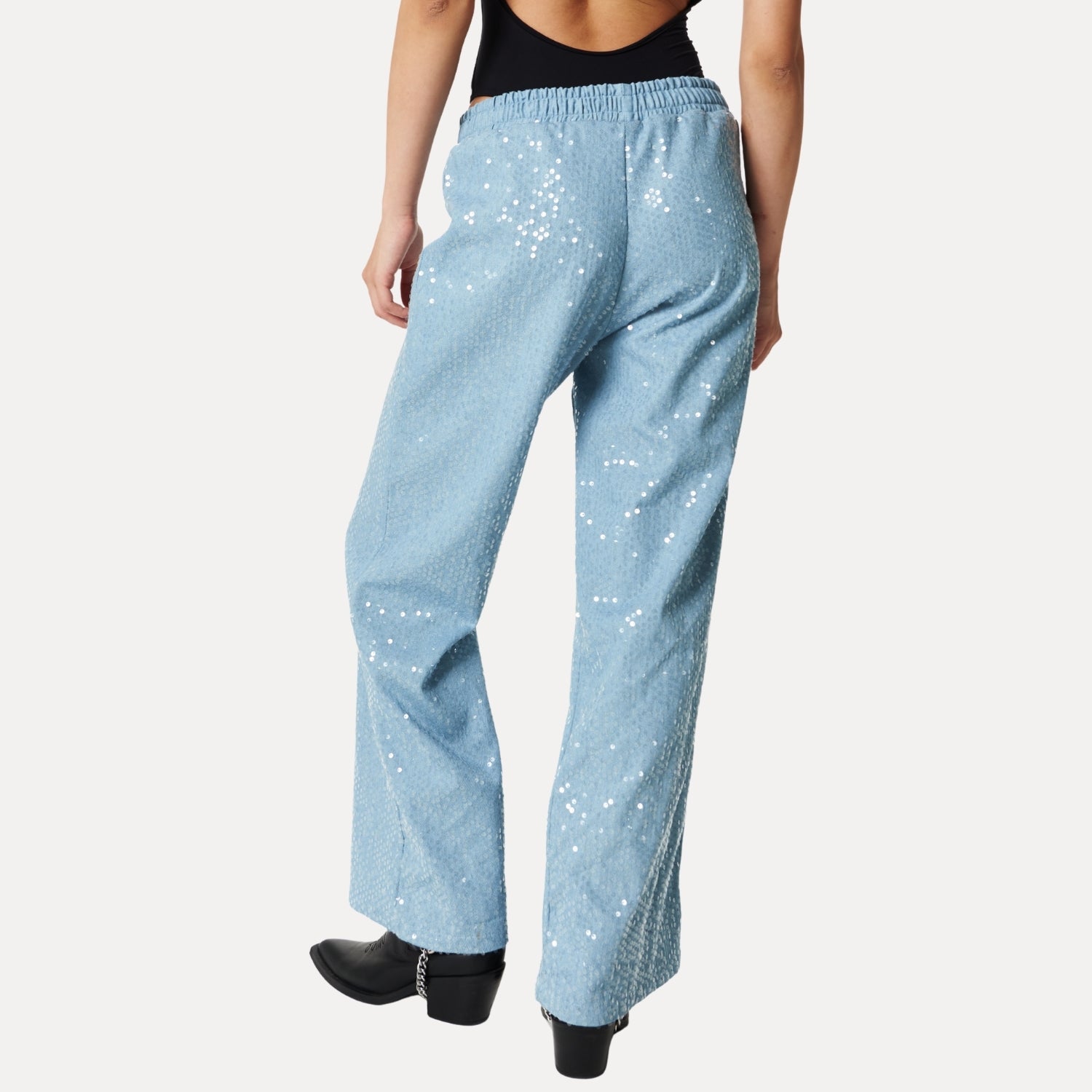 DENIM GLITTER PANT
