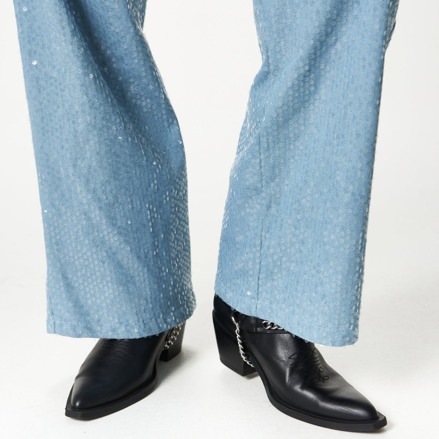 DENIM GLITTER PANT
