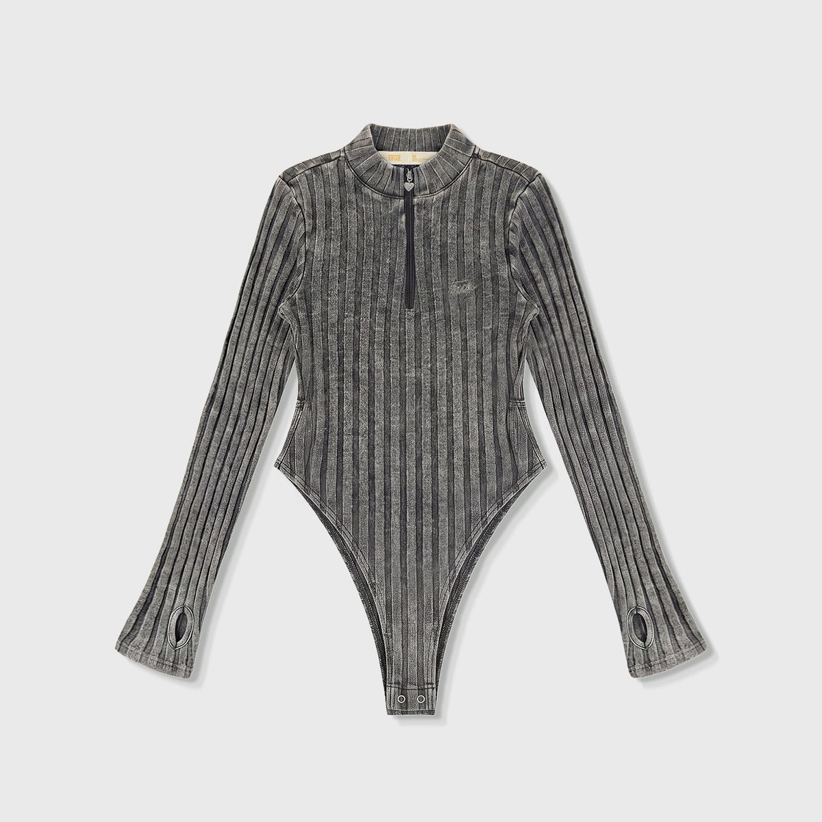 DAILY RIBBED BODYSUIT - BLACK