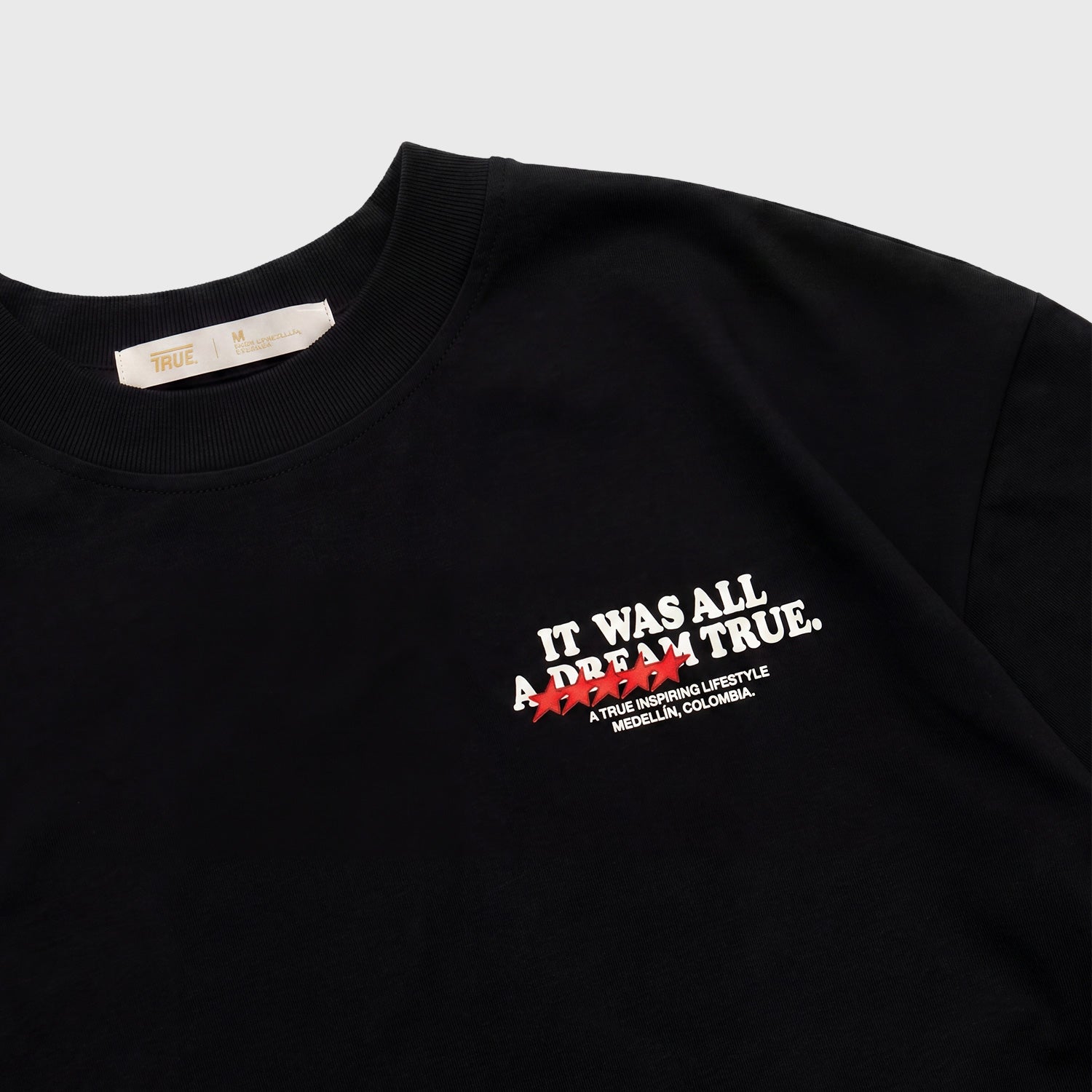 DREAM TRUE BOXY T-SHIRT - BLACK