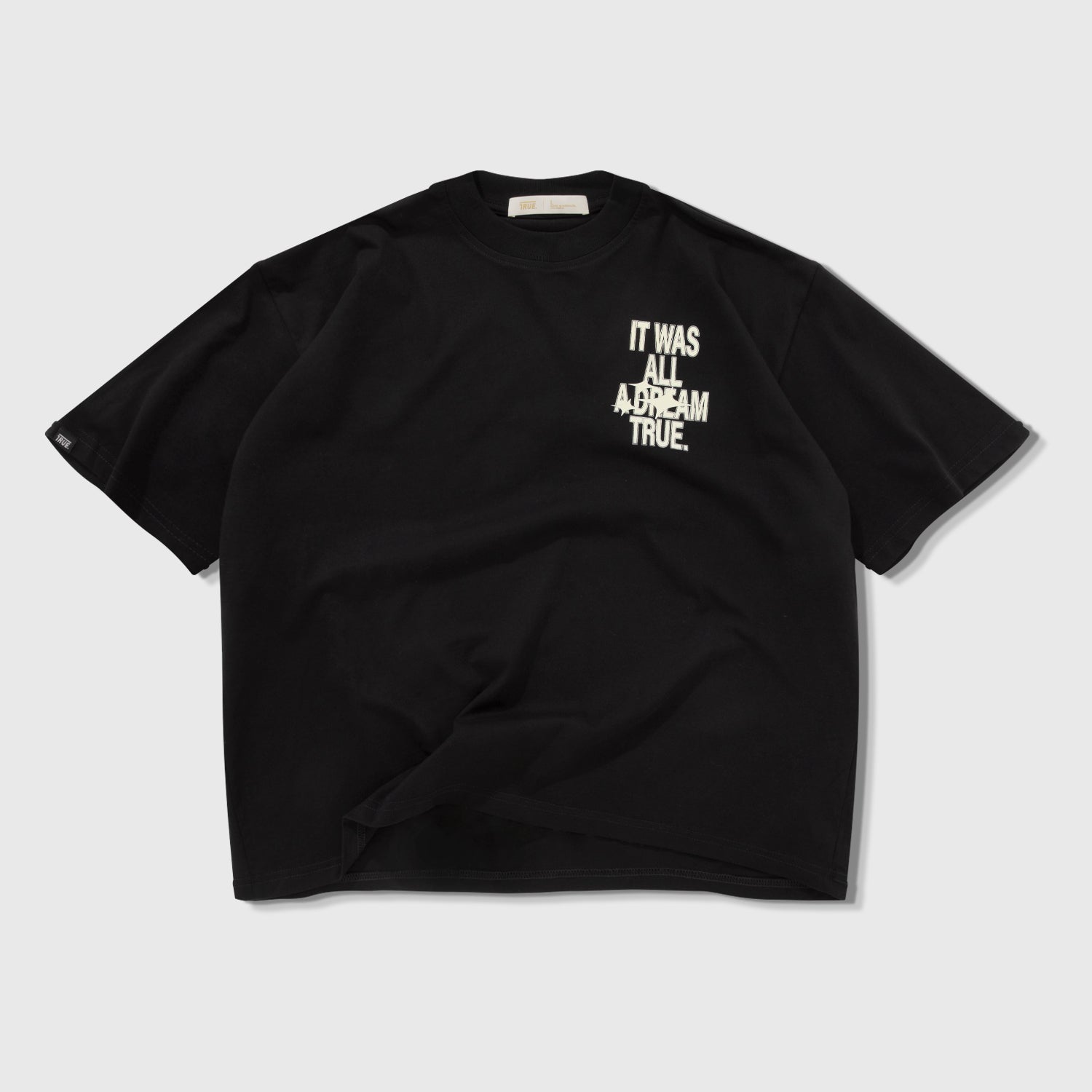 DREAMS BOXY TEE - BLACK