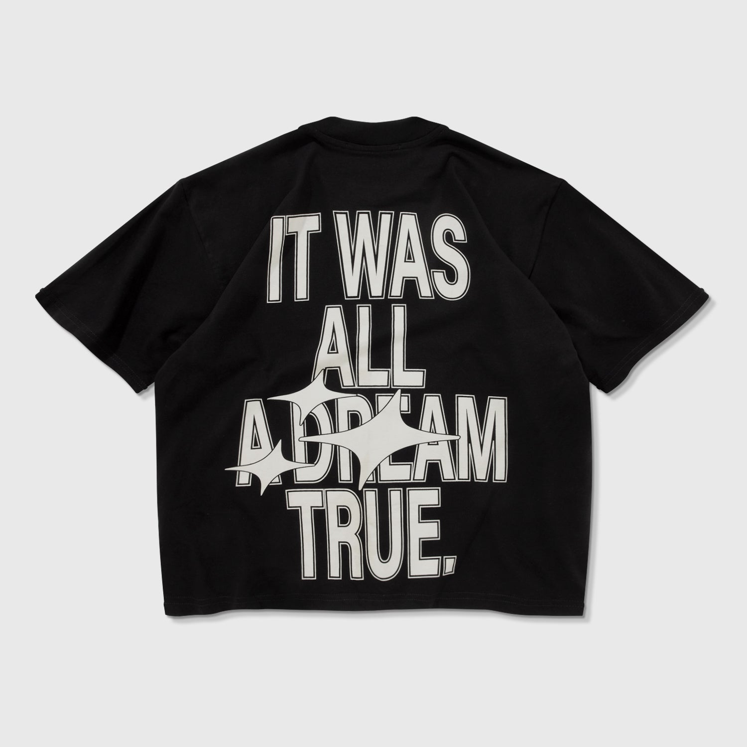 DREAMS BOXY TEE - BLACK