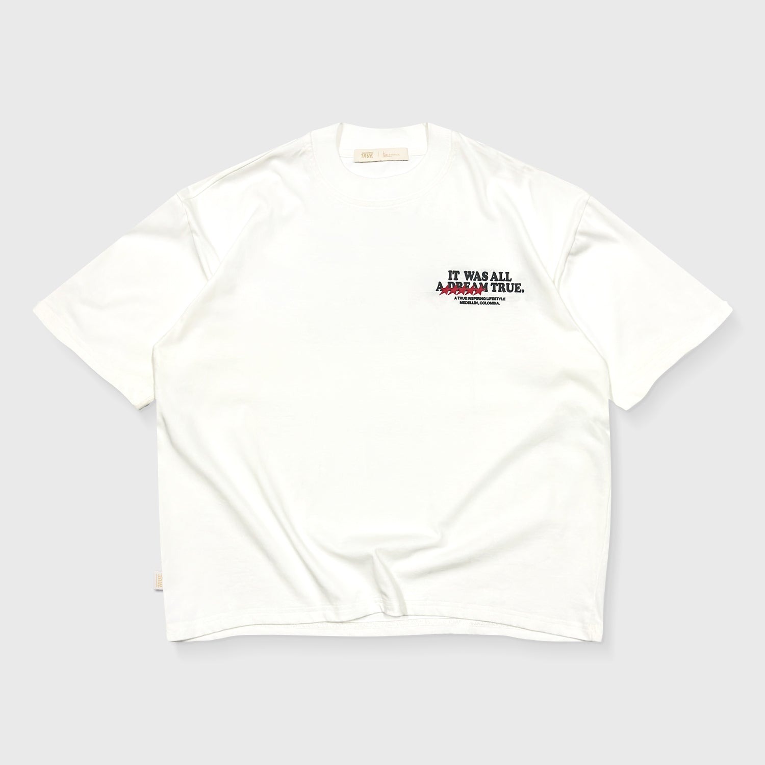 DREAM TRUE BOXY T-SHIRT - CREAM