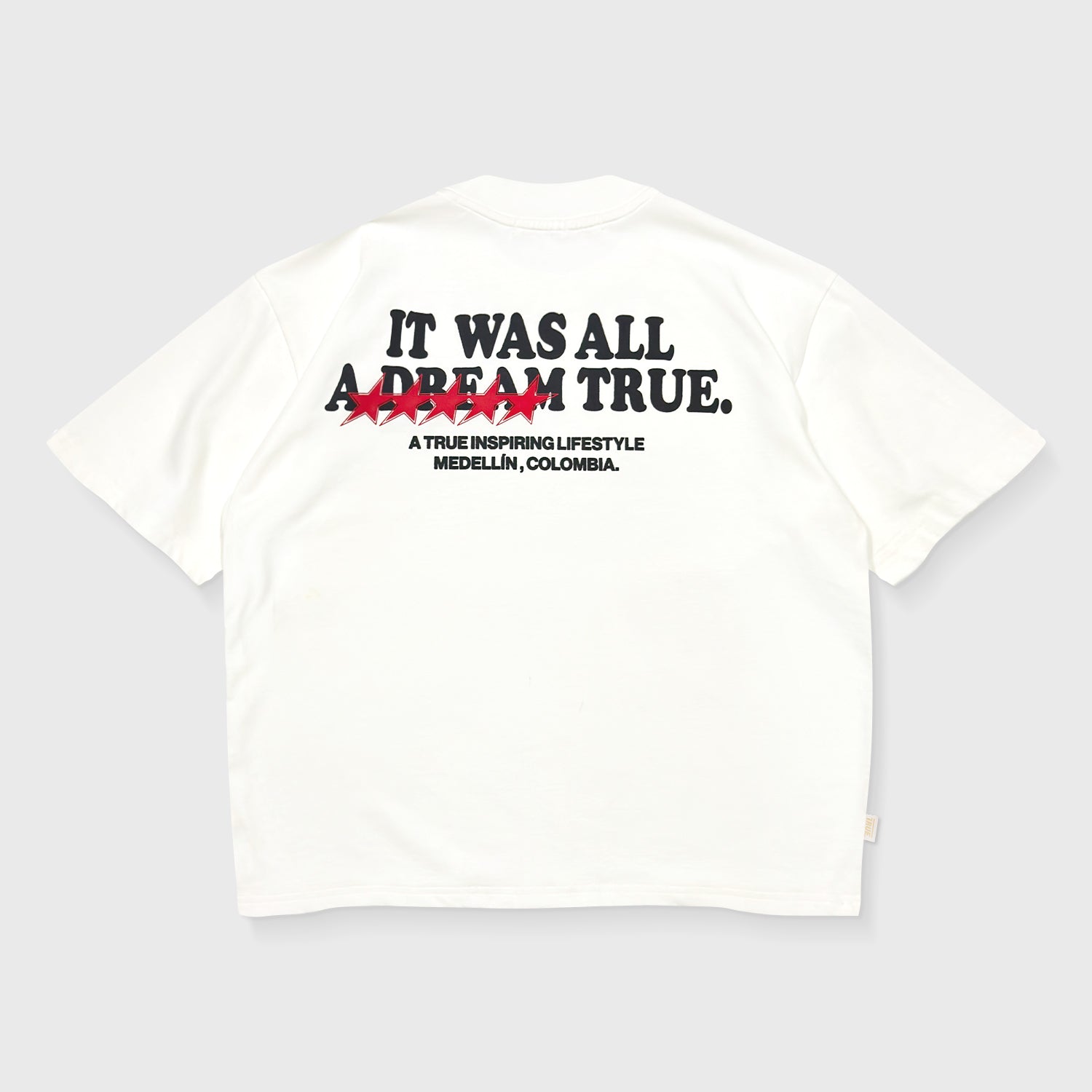 DREAM TRUE BOXY T-SHIRT - CREAM