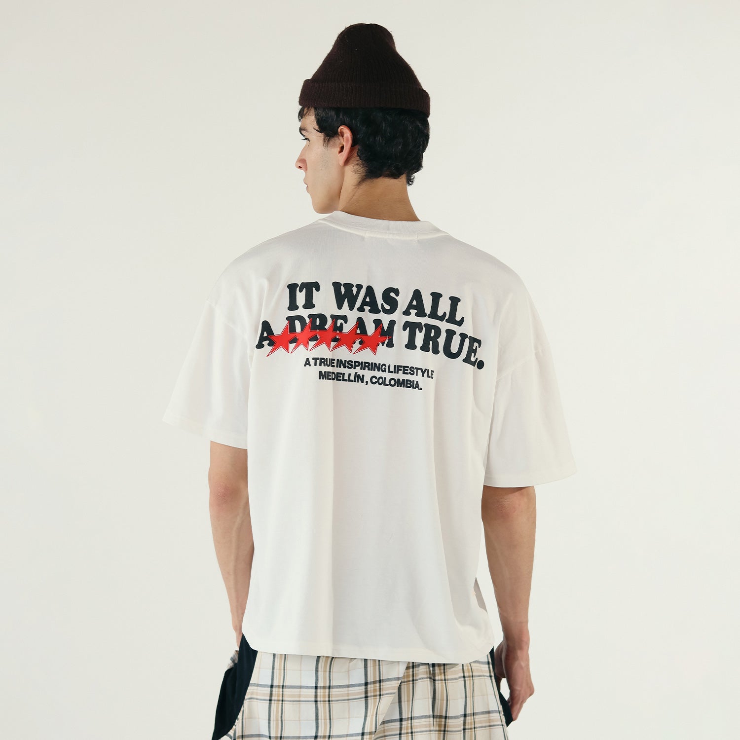 DREAM TRUE BOXY T-SHIRT - CREAM