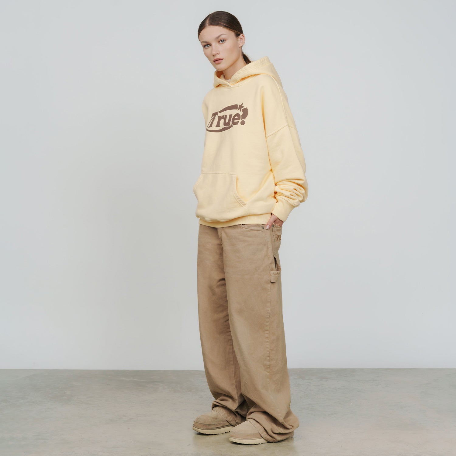 EVERYDAY LOGO HOODIE - BUTTER YELLOW