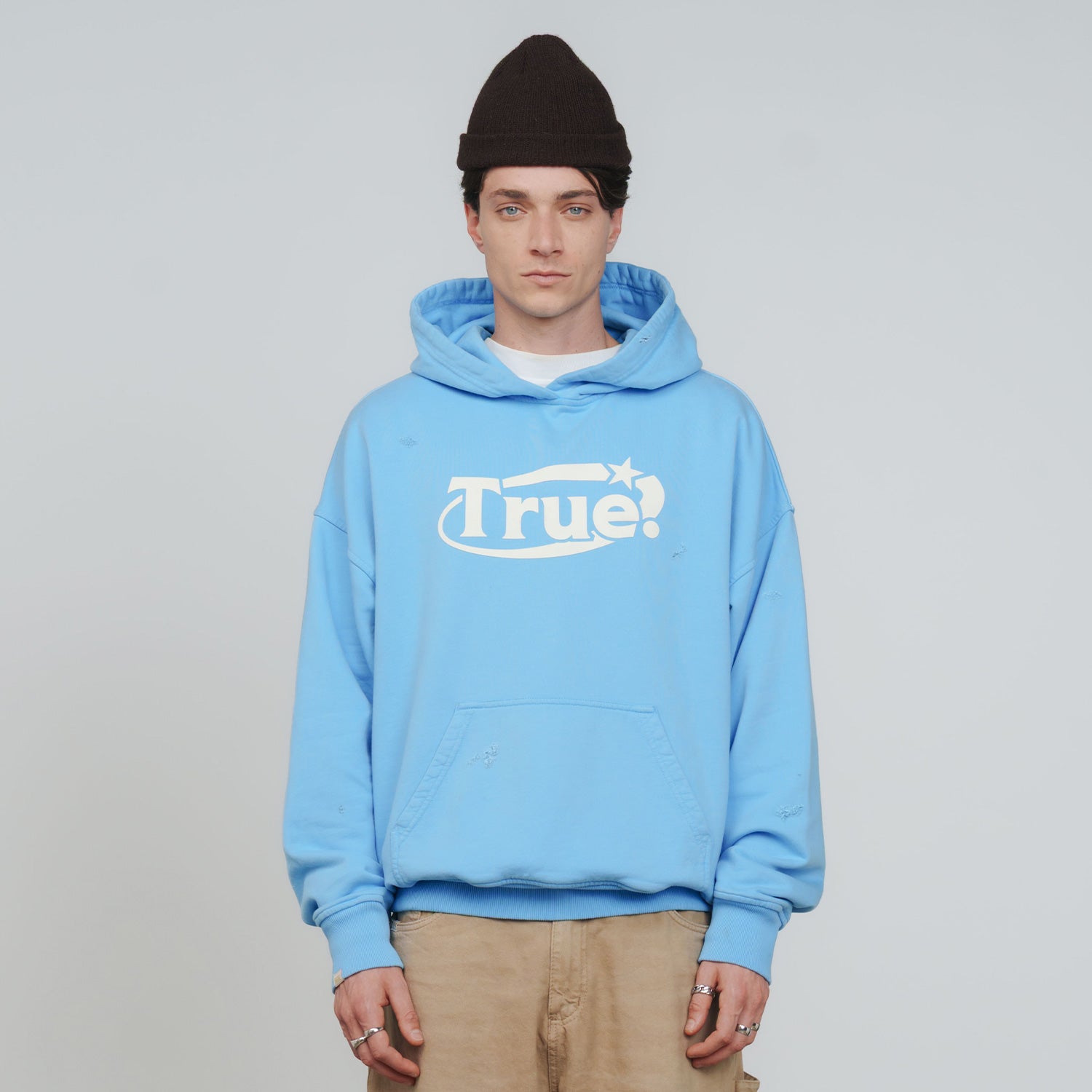 EVERYDAY LOGO HOODIE - SKY BLUE