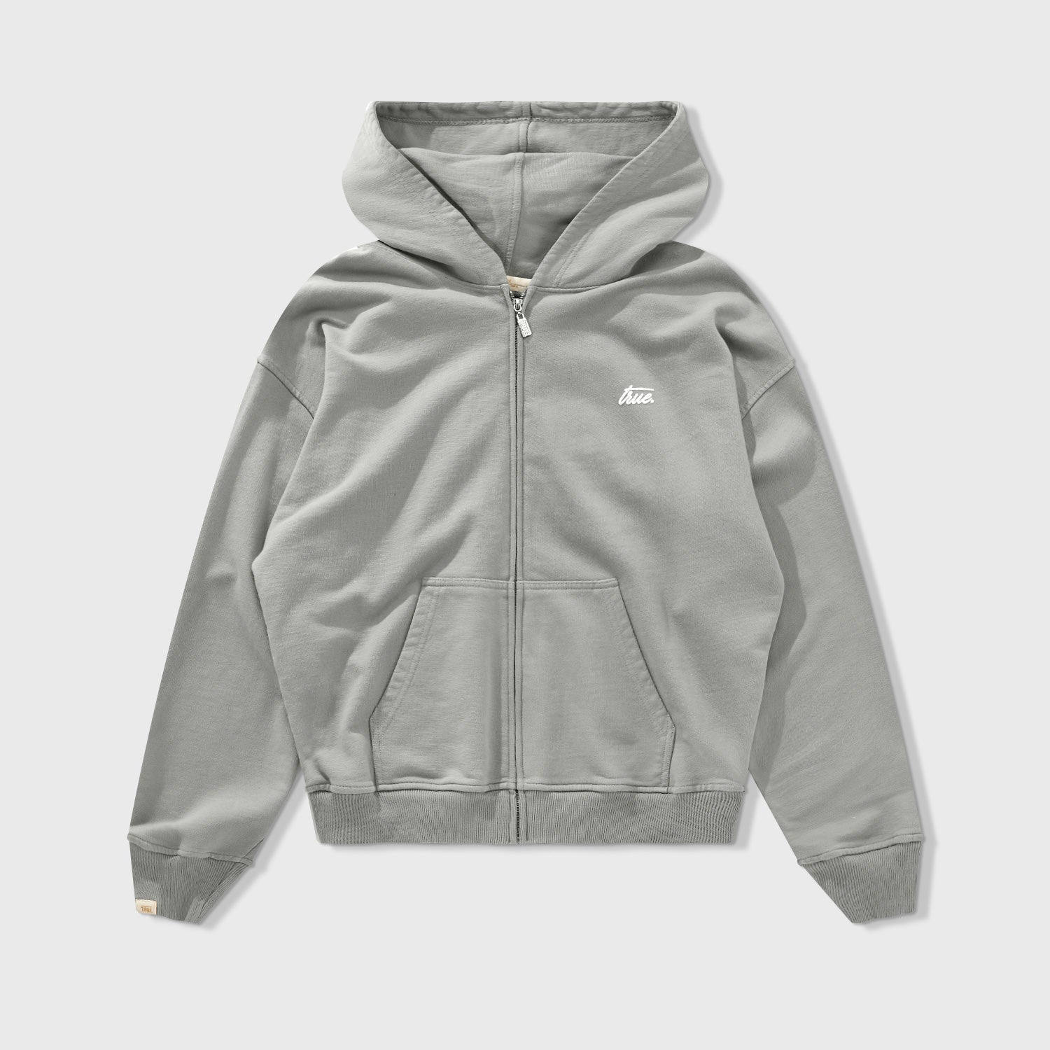 FOREST ZIPPER HOODIE - LIGHT GRAY