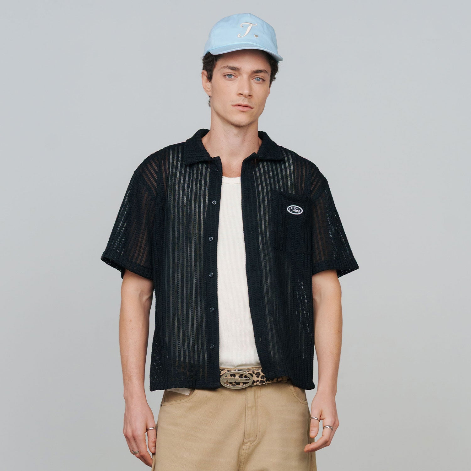 FRESH BUTTON UP SHIRT - BLACK